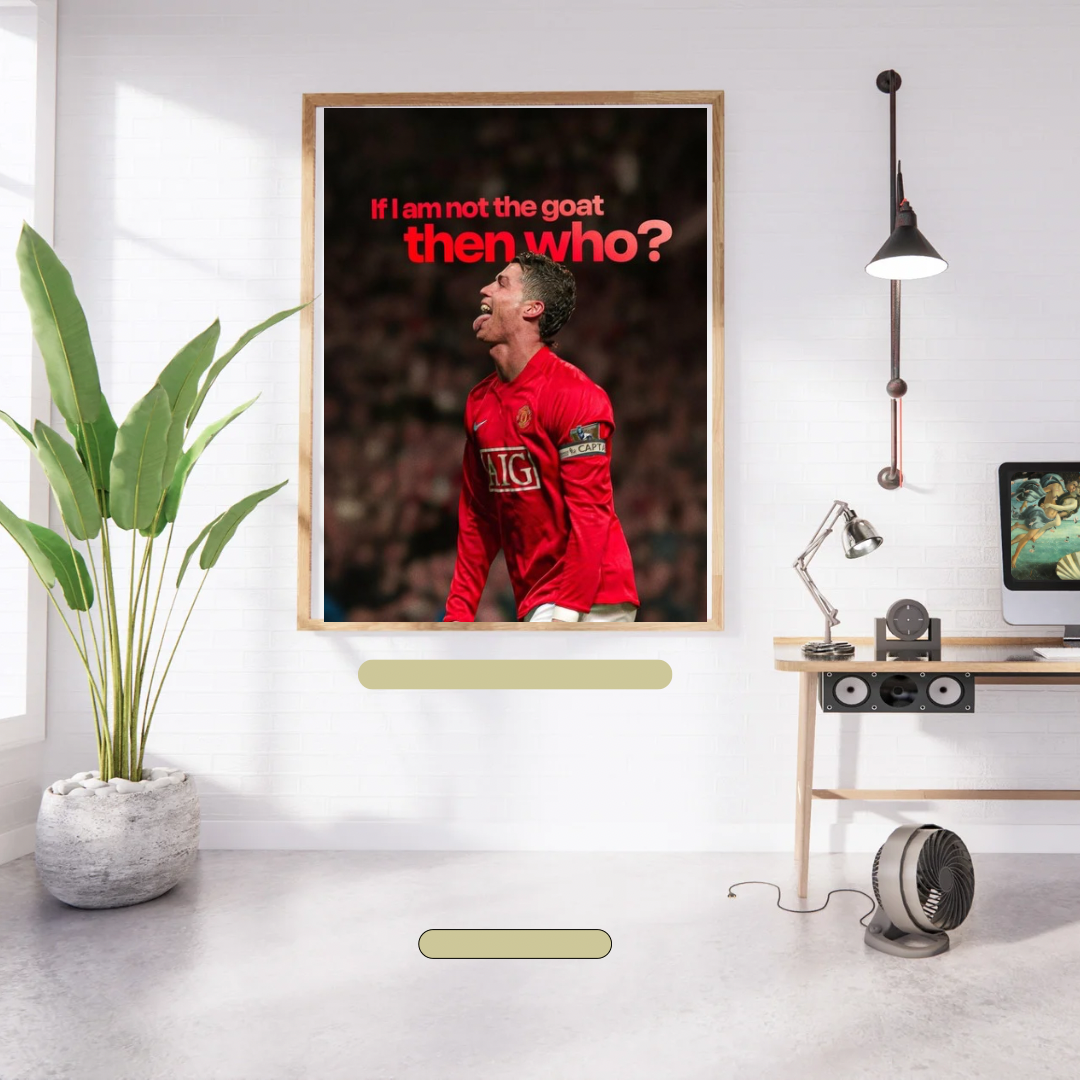 ‘If iam not the goat then who ?’ Cristiano Ronaldo poster