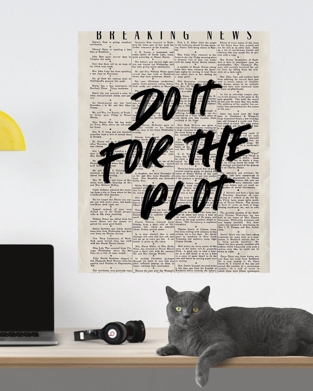 ‘Do it for the plot’ motivational poster