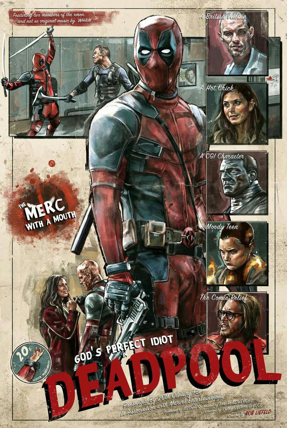 Deadpool ‘God’s perfect idiot’ poster