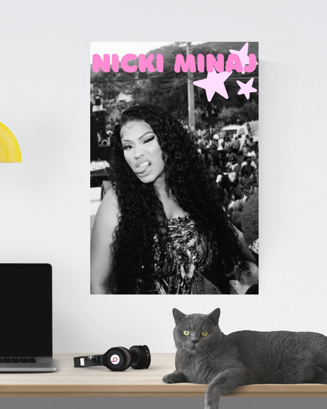Nicki Minaj b/w Poster