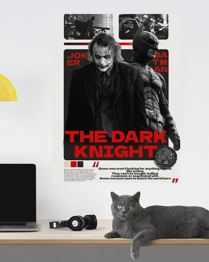 ‘The Dark knight’ Heath ledger & Christian bale poster