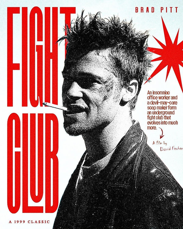 ‘Fight Club’ brad Pitt poster