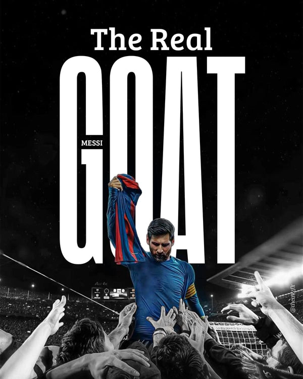 ‘The Real Goat’ lionel Messi Poster