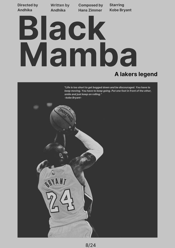 ‘Black Mamba’ lakers legend -Kobe Bryant